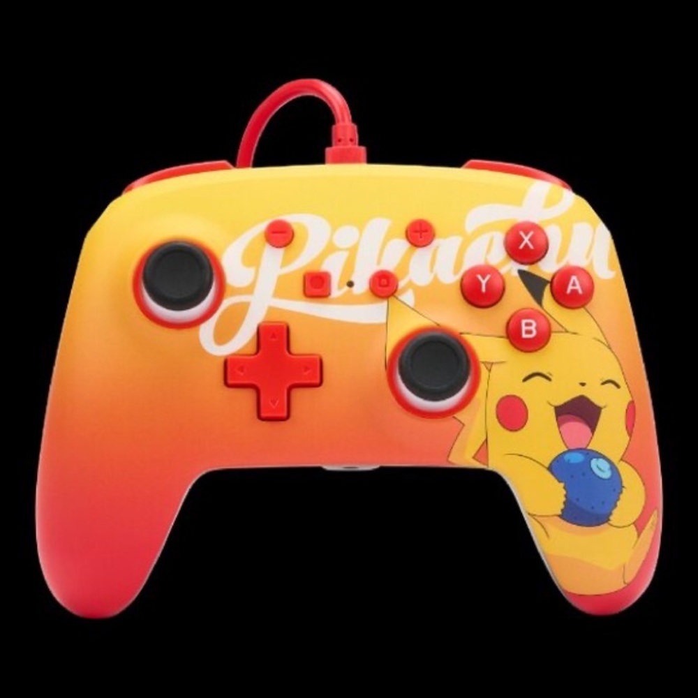 Enhanced Wired Controller for Nintendo Switch - Pokémon: Oran Berry Pikachu - Picture 2 of 16